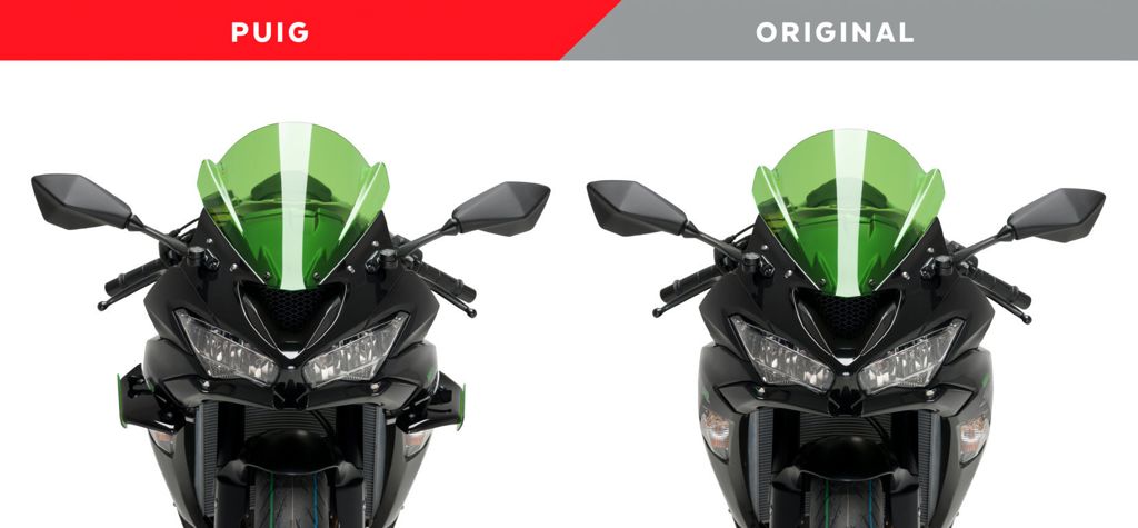 Side Spoiler Downforce Sport Puig Kawasaki ZX-6R 636 '19- - zwart