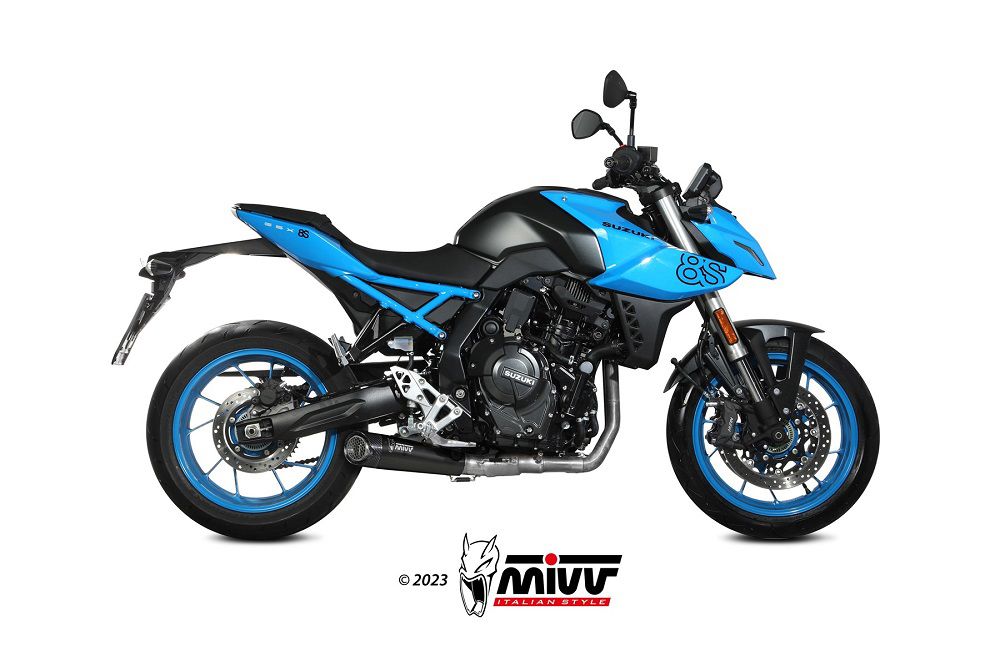 MIVV compleet systeem met X-M5 Black RVS Suzuki GSX-8S '23-'24