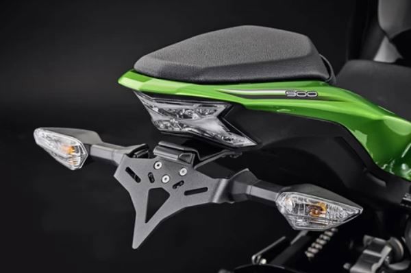 ZIEGER Pro 10002803 Kentekenplaathouder, kentekenplaathouder, korte achterzijde, inclusief kentekenplaatverlichting en reflector, ombouw, streetfighter