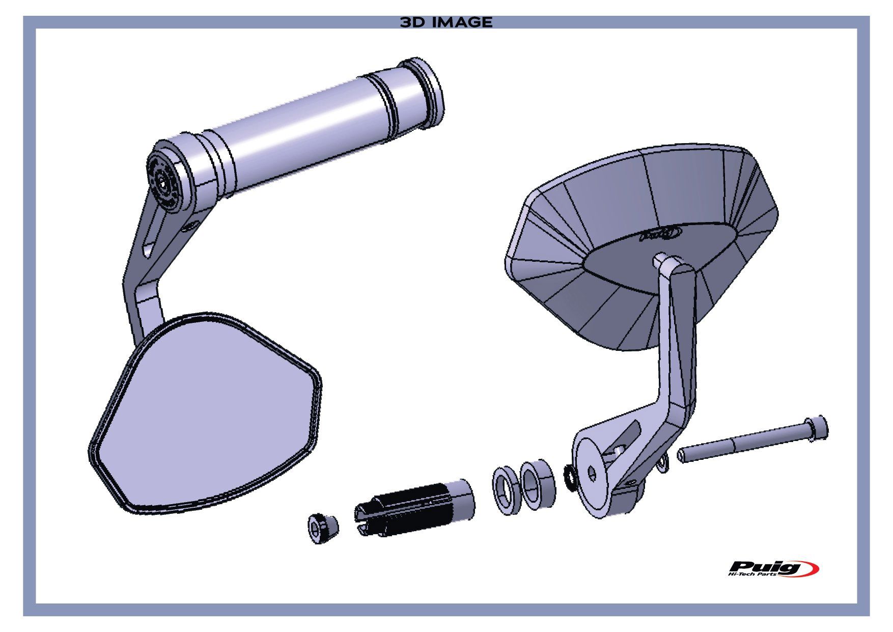 Spurcycle R35 Achteruitkijkspiegel - zwart